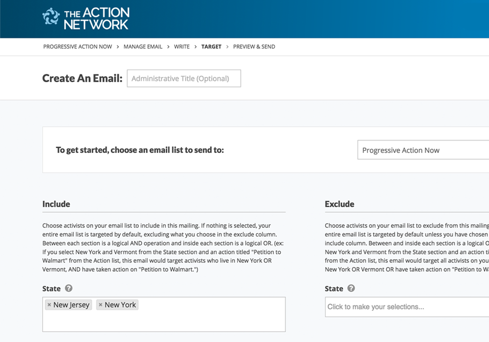 Action Network Emailer